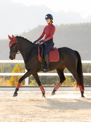 LeMieux Suede Dressage Saddle Pad Russet
