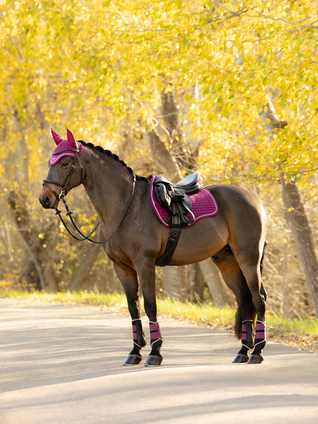 LeMieux Suede GP Saddle Pad Blackberry