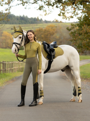 LeMieux Suede GP Saddle Pad Gooseberry