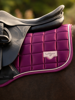 LeMieux Loire Classic Close Contact Jump Saddle Pad Blackberry