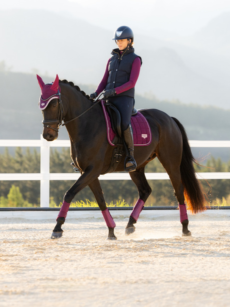 LeMieux Loire Classic Dressage Saddle Pad Blackberry