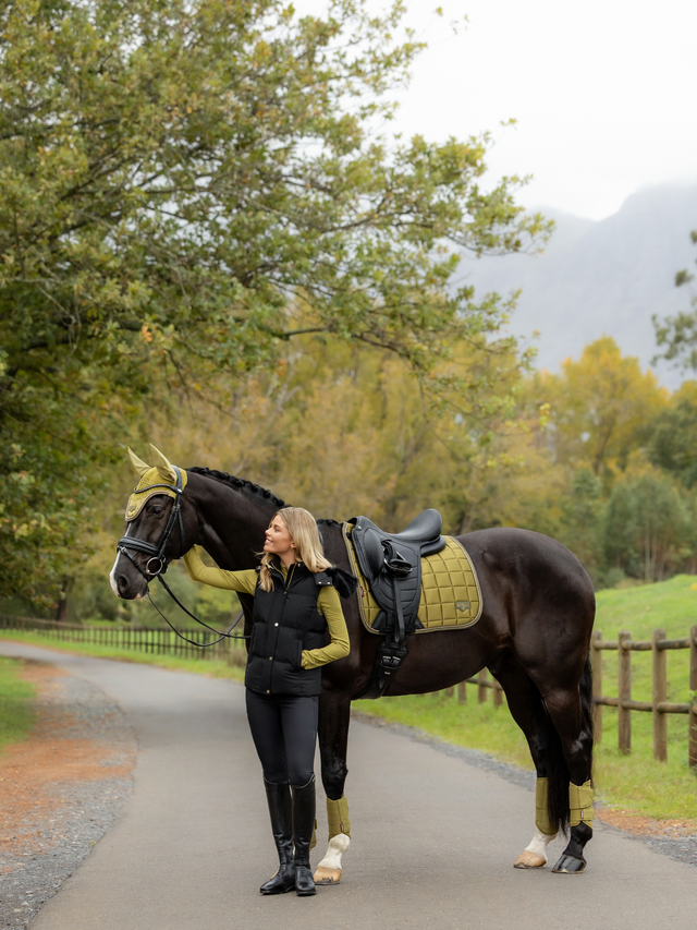 LeMieux Loire Classic Dressage Saddle Pad Gooseberry