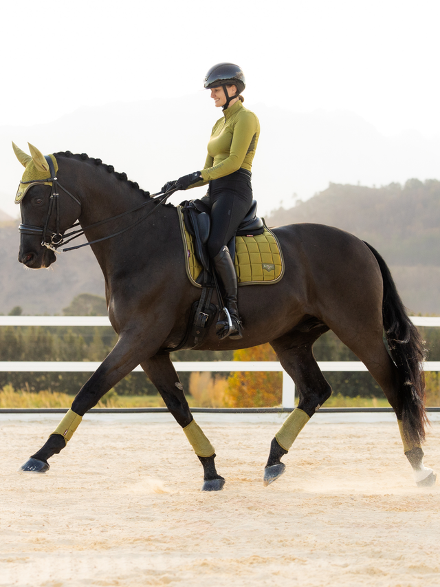 LeMieux Loire Classic Dressage Saddle Pad Gooseberry