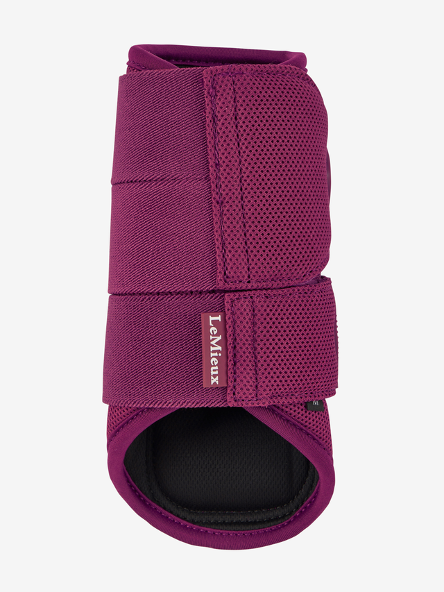LeMieux Arika Mesh Brushing Boots Blackberry