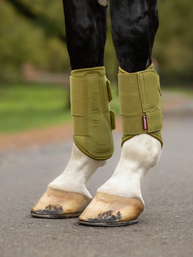 LeMieux Arika Mesh Brushing Boots Gooseberry