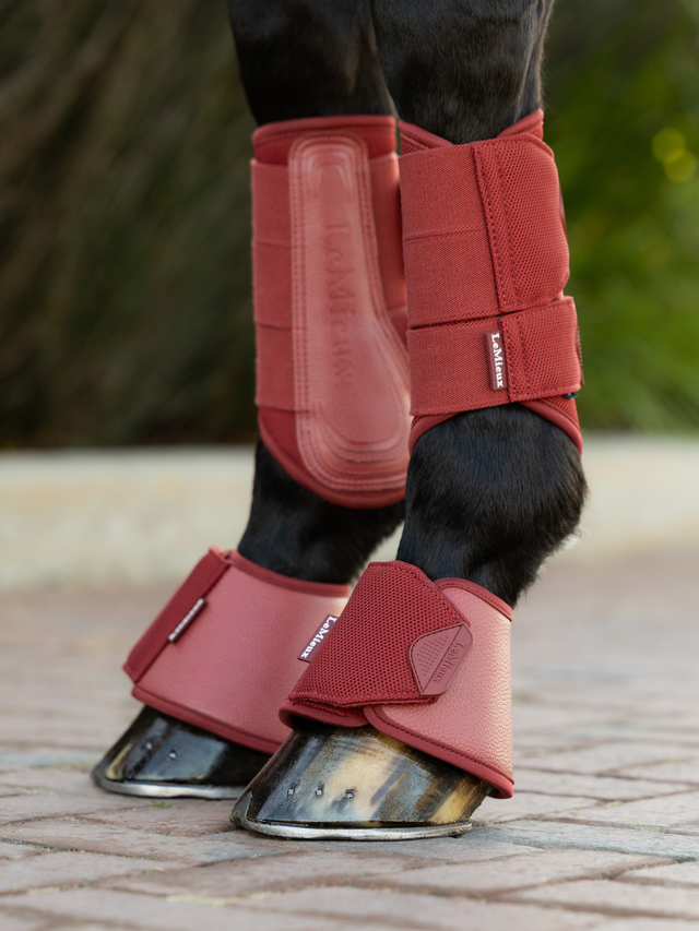 LeMieux Arika Mesh Brushing Boots Russet