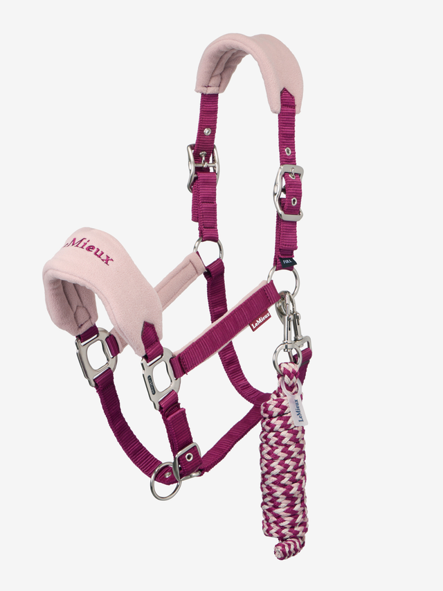 LeMieux Mini Vogue Headcollar & Leadrope Blackberry