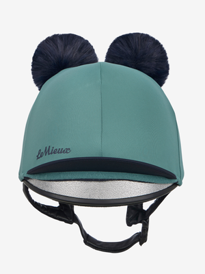 LeMieux Mini Double Pom Hat Silk Navy/Aloe