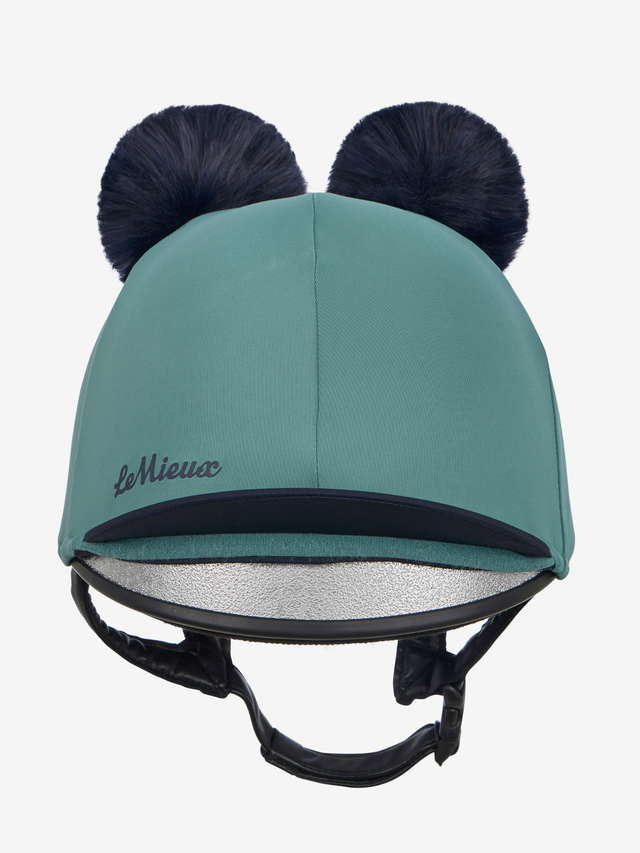 LeMieux Mini Double Pom Hat Silk Navy/Aloe