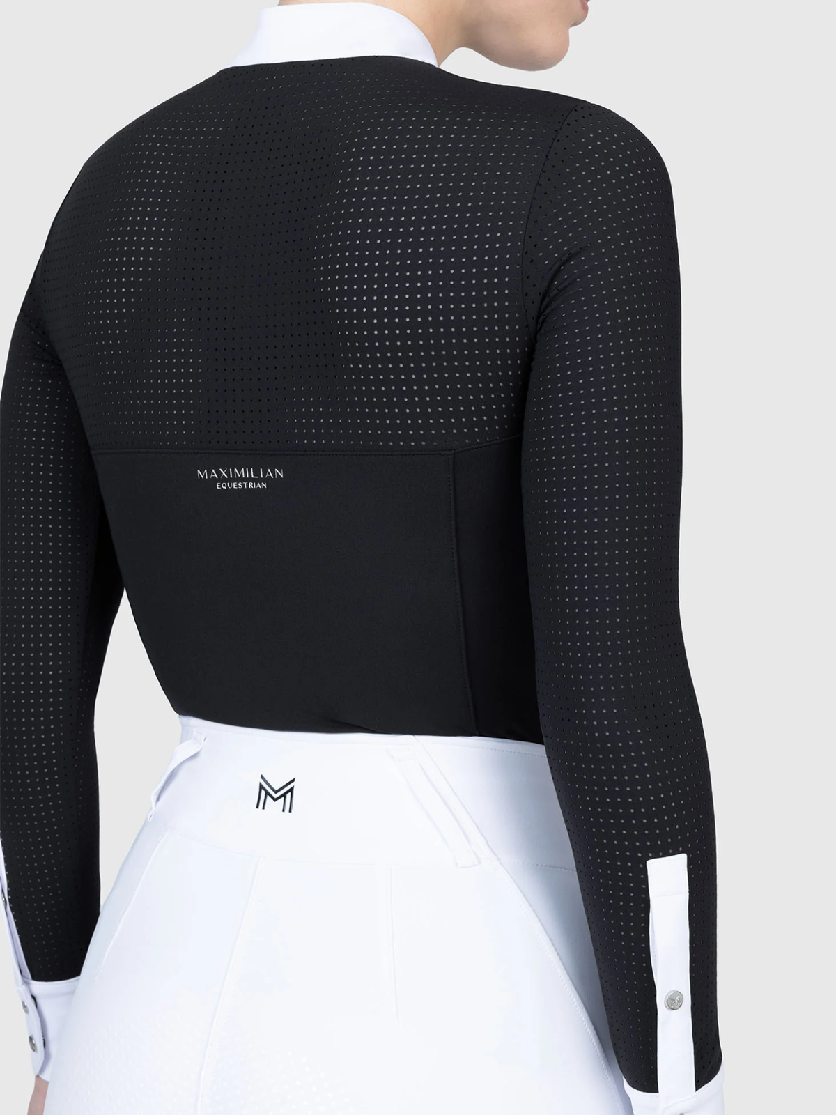 Maximilian Grace Long Sleeve Show Shirt Black
