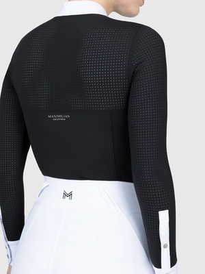 Maximilian Grace Long Sleeve Show Shirt Black
