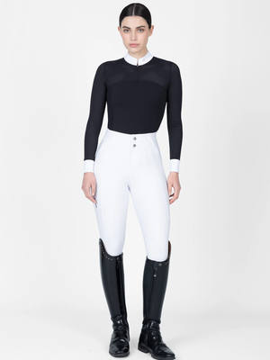 Maximilian Grace Long Sleeve Show Shirt Black