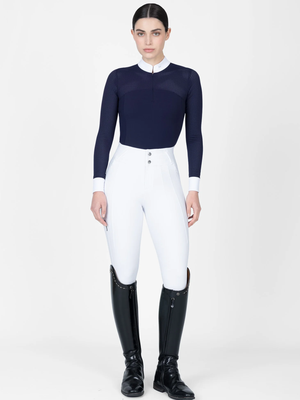 Maximilian Grace Long Sleeve Show Shirt Navy