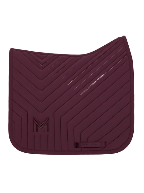 Maximilian Delta Dressage Saddle Pad Burgundy
