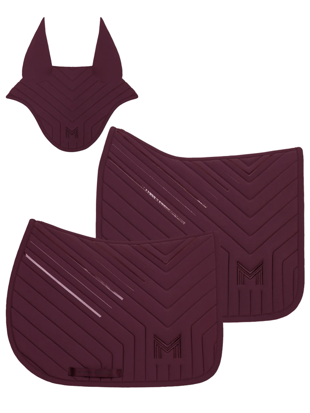 Maximilian Delta Dressage Saddle Pad Burgundy