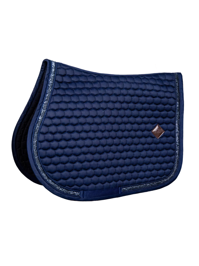Kentucky Glitter Band Jump Saddle Pad Navy