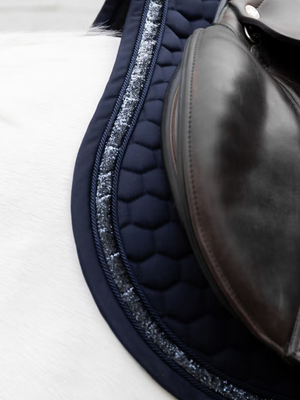 Kentucky Glitter Band Jump Saddle Pad Navy
