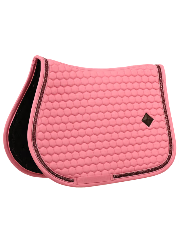 Kentucky Glitter Band Jump Saddle Pad Old Rose