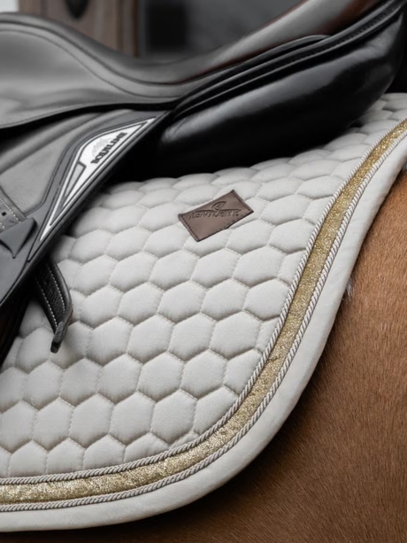 Kentucky Glitter Band Jump Saddle Pad Beige