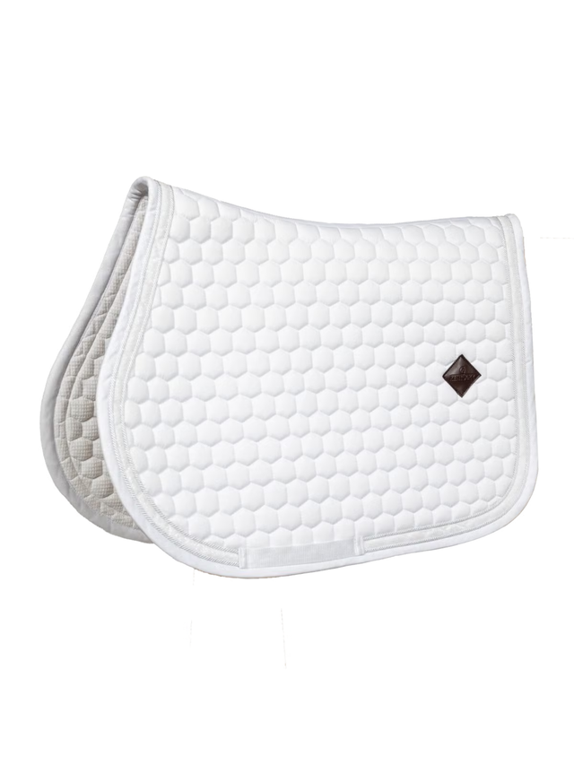 Kentucky Glitter Band Jump Saddle Pad White