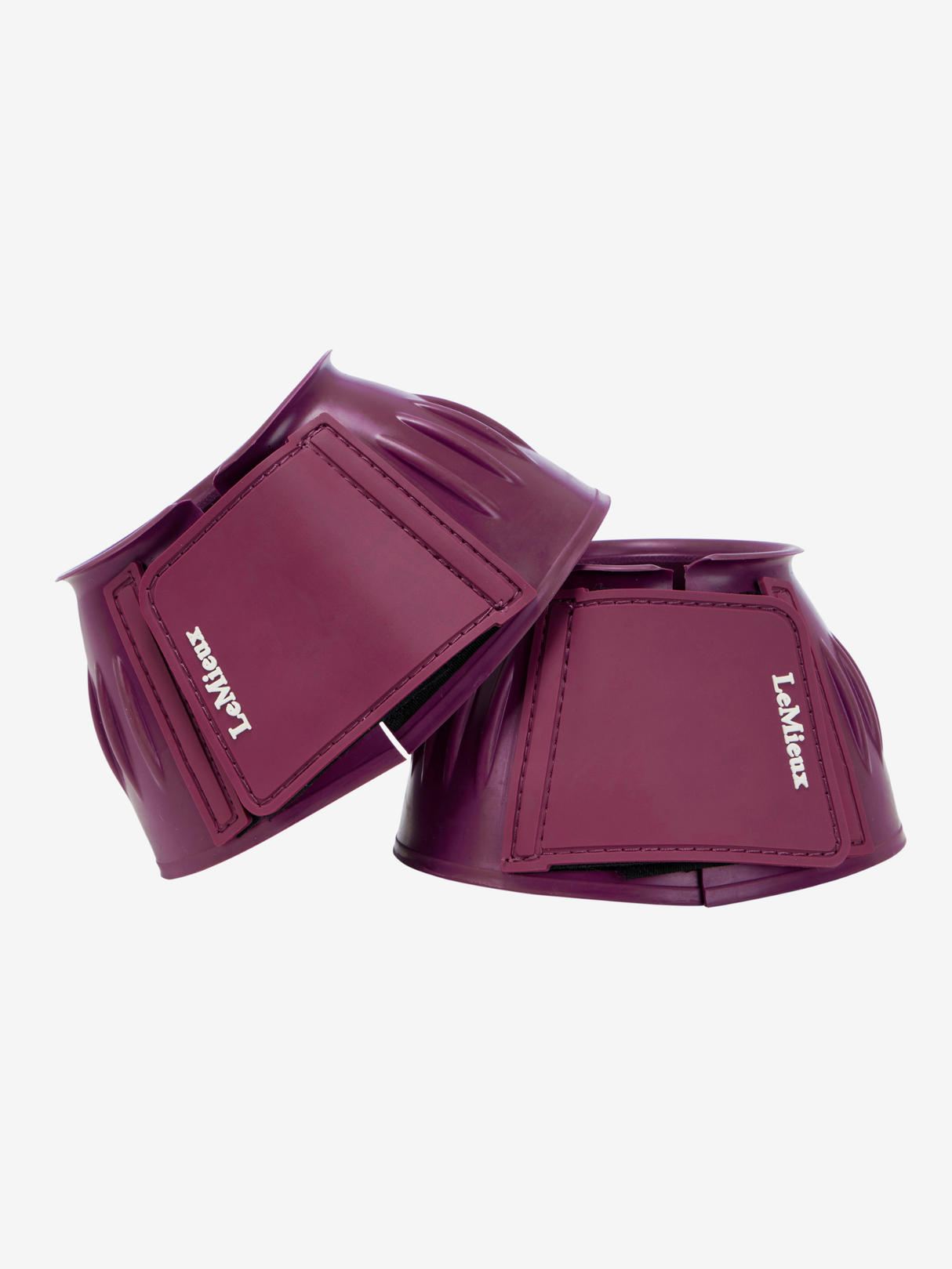 LeMieux Rubber Bell Boots Blackberry