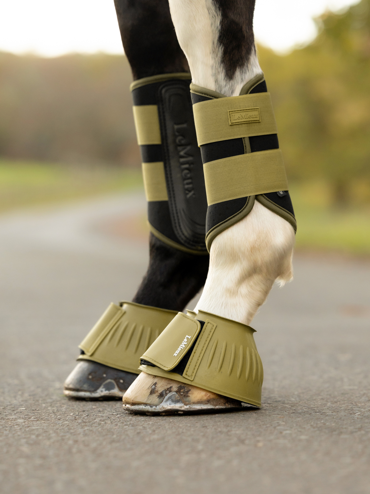 LeMieux Rubber Bell Boots Gooseberry