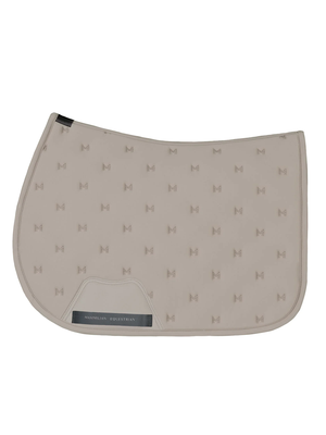 Maximilian Stamp Jump Saddle Pad Taupe