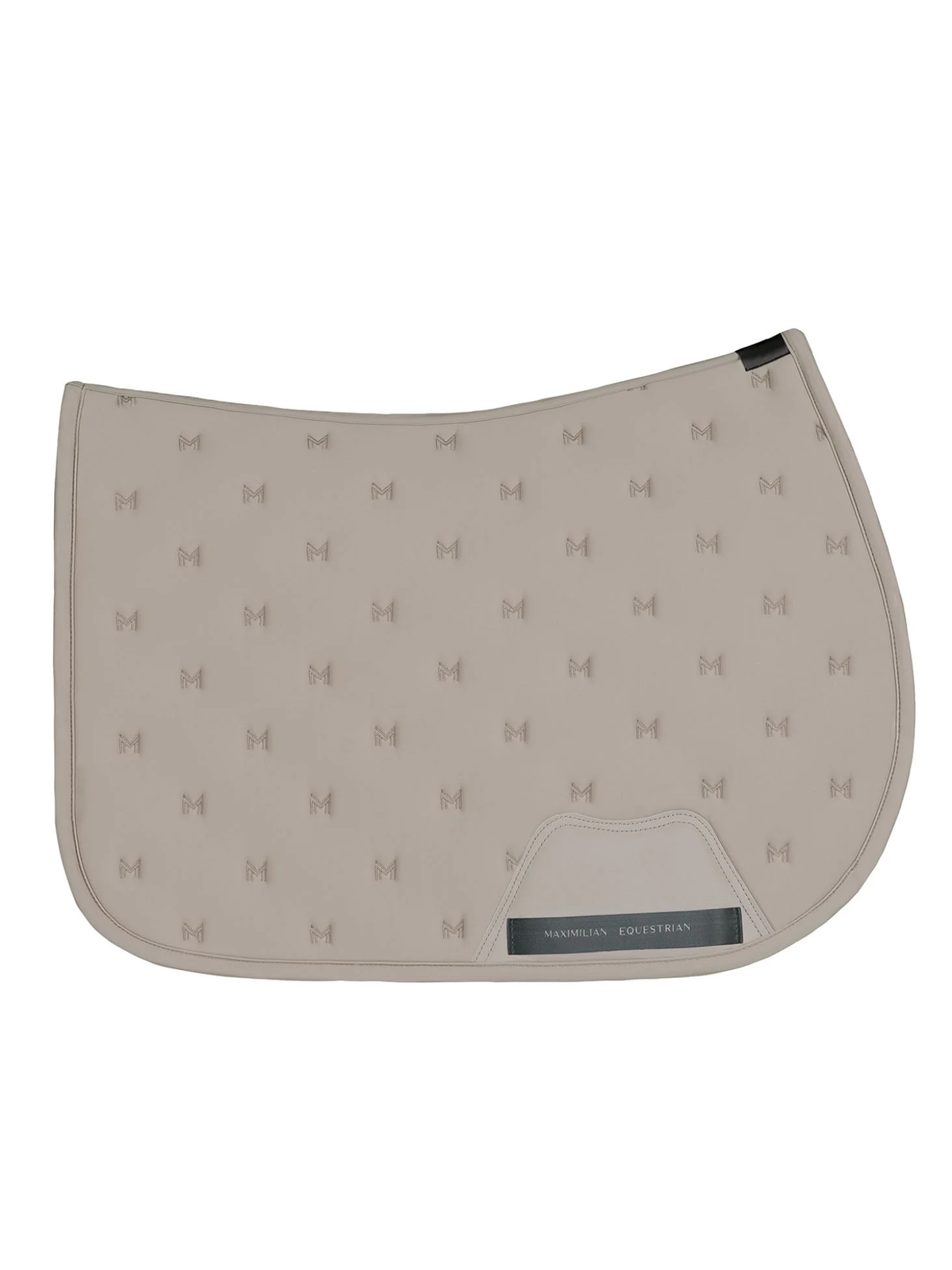 Maximilian Stamp Jump Saddle Pad Taupe
