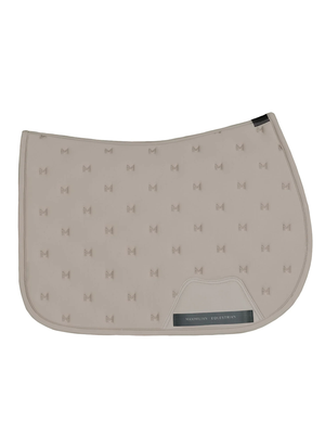 Maximilian Stamp Jump Saddle Pad Taupe
