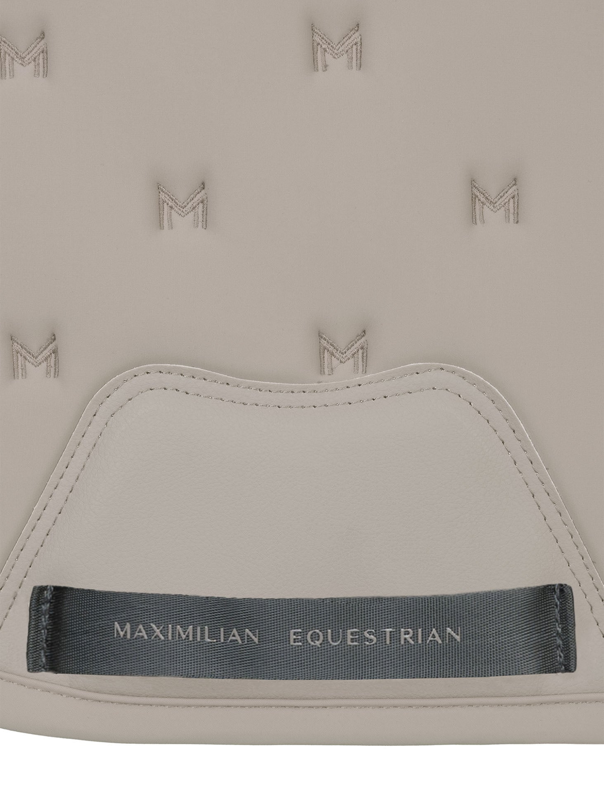 Maximilian Stamp Jump Saddle Pad Taupe