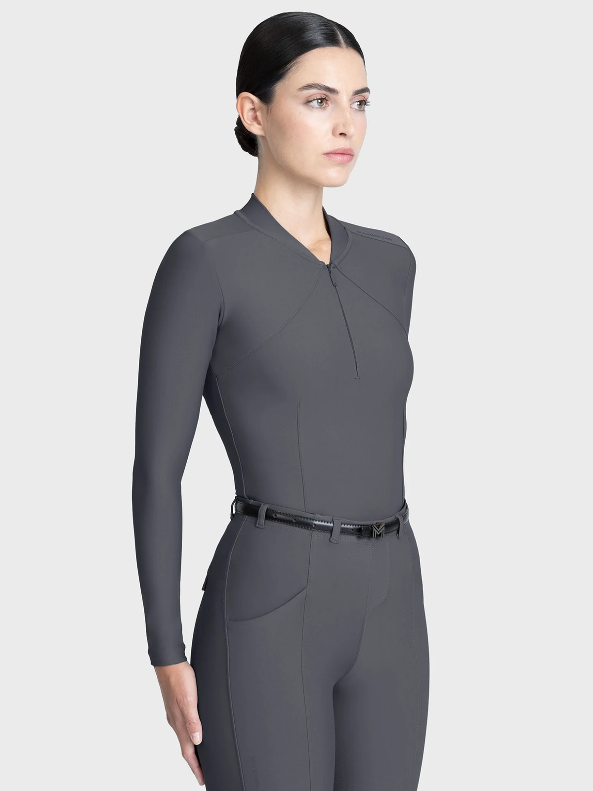 Maximilian Velya Long Sleeve Base Layer Graphite