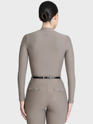 Maximilian Velya Long Sleeve Base Layer Taupe