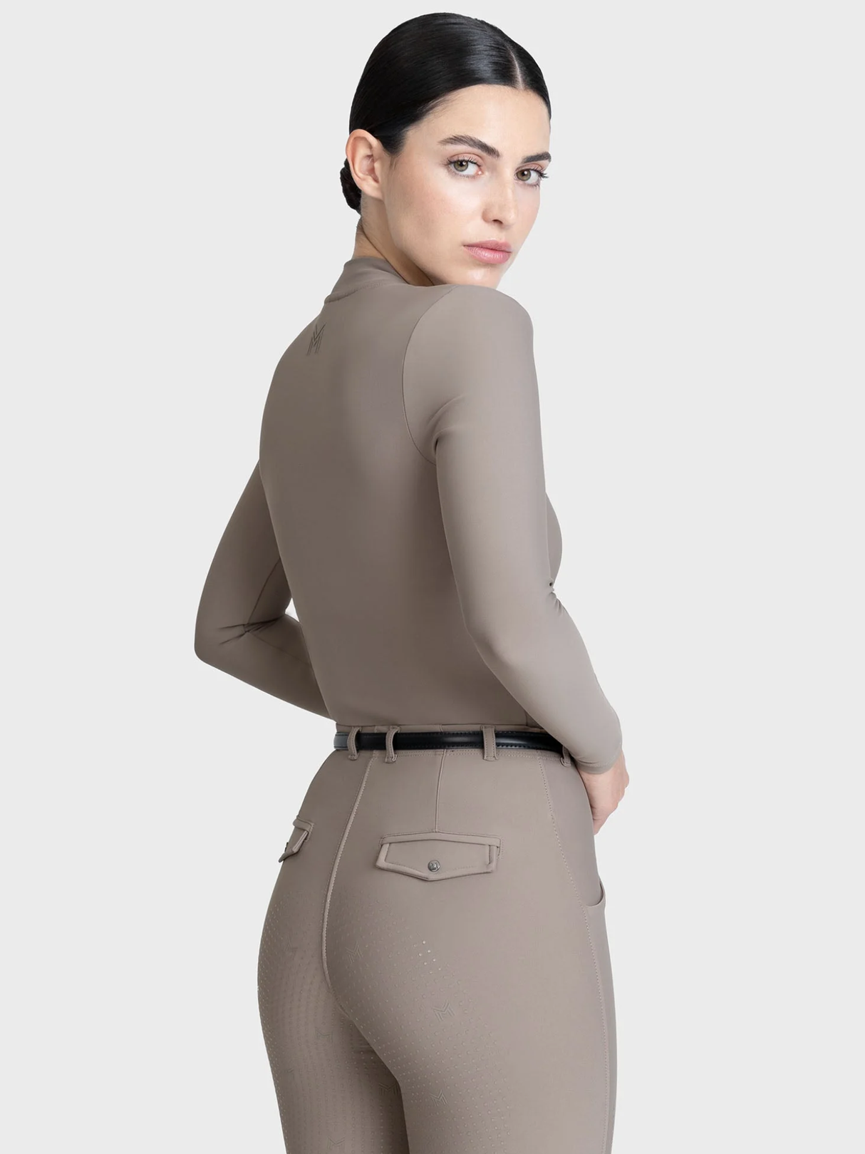 Maximilian Velya Long Sleeve Base Layer Taupe