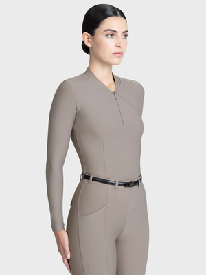 Maximilian Velya Long Sleeve Base Layer Taupe