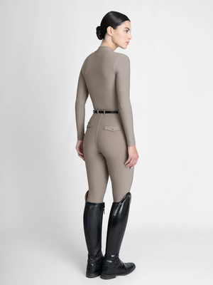 Maximilian Velya Long Sleeve Base Layer Taupe