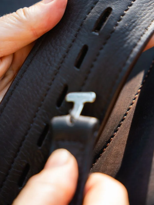 Correct Connect Stable Ride Mono-Stirrup Leather with T-Bars Black