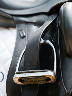 Correct Connect Stable Ride Mono-Stirrup Leather with T-Bars Black