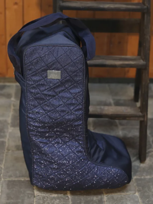 SD Design Hollywood Glamorous Boot Bag - Blueberry Twinkles