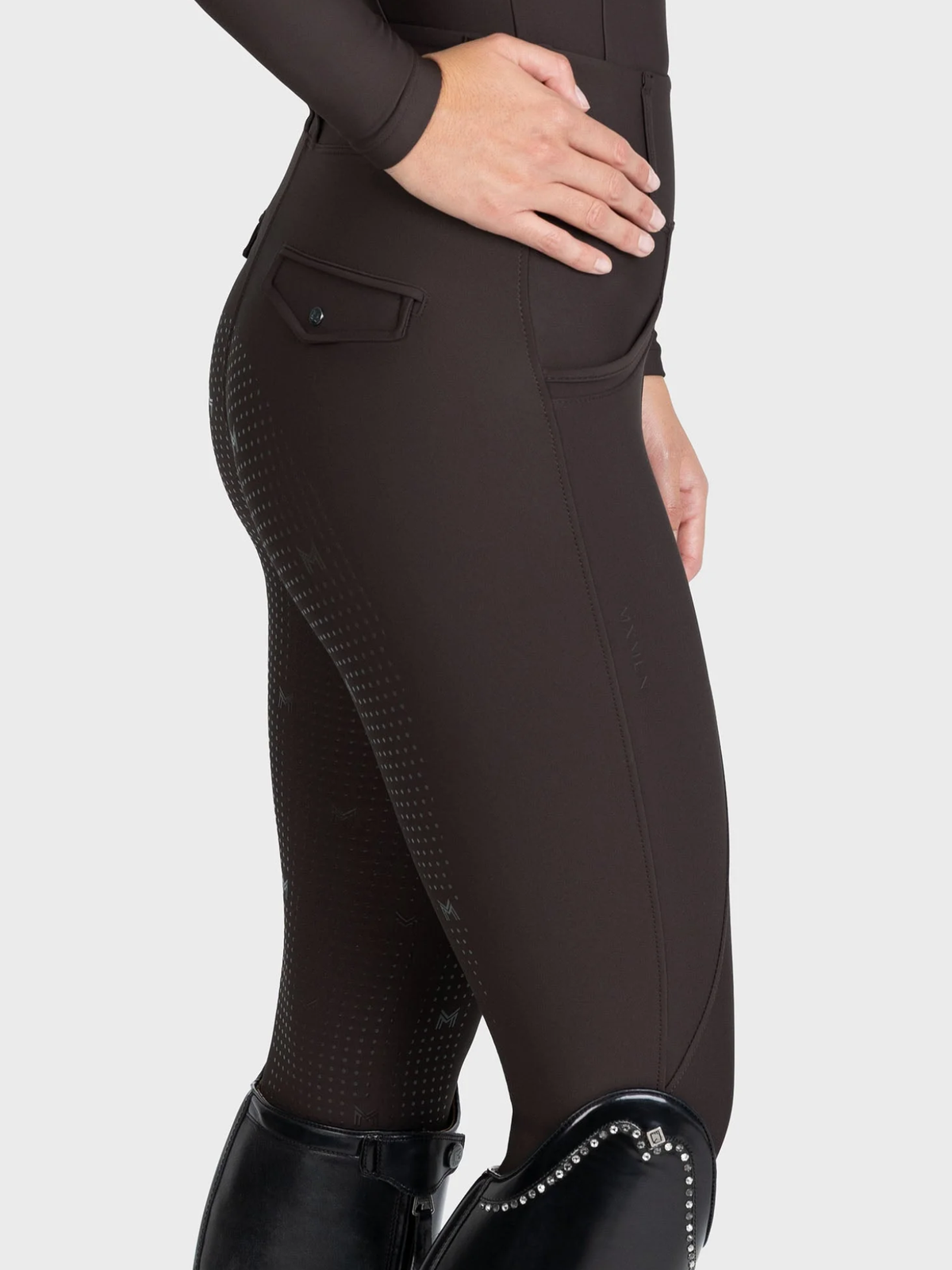 Maximilian Pro Riding Leggings Espresso