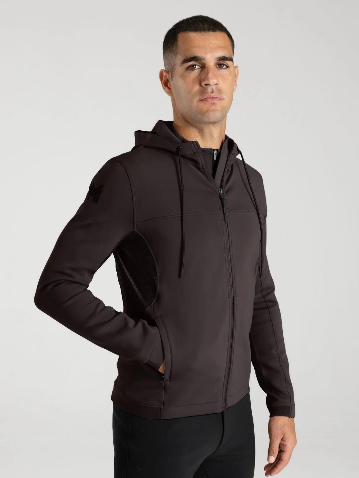 Maximilian Club Zip Hoodie Espresso