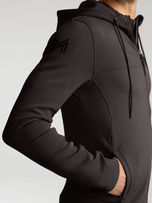 Maximilian Club Zip Hoodie Espresso