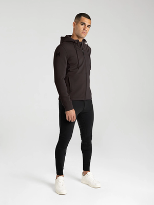 Maximilian Club Zip Hoodie Espresso