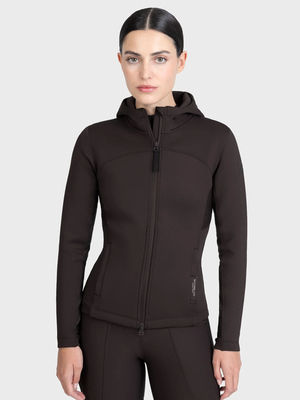 Maximilian Wolt Zip Hoodie Espresso