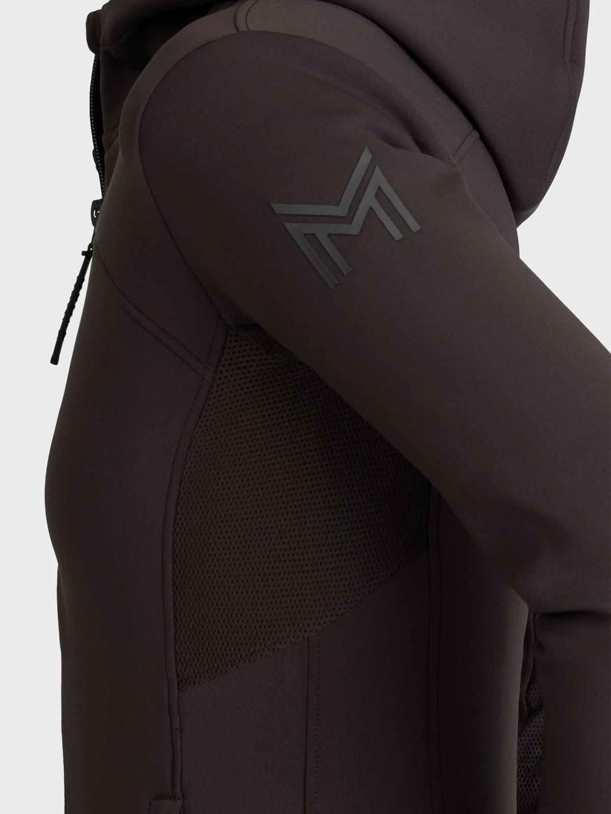 Maximilian Wolt Zip Hoodie Espresso