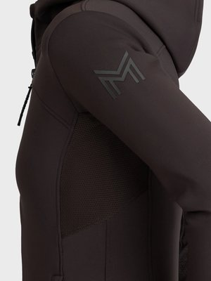 Maximilian Wolt Zip Hoodie Espresso