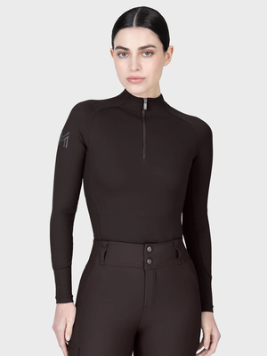 Maximilian Aero Long Sleeve Base Layer Espresso