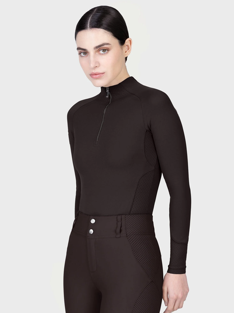 Maximilian Aero Long Sleeve Base Layer Espresso