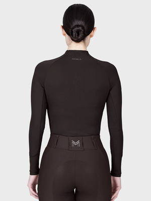 Maximilian Aero Long Sleeve Base Layer Espresso