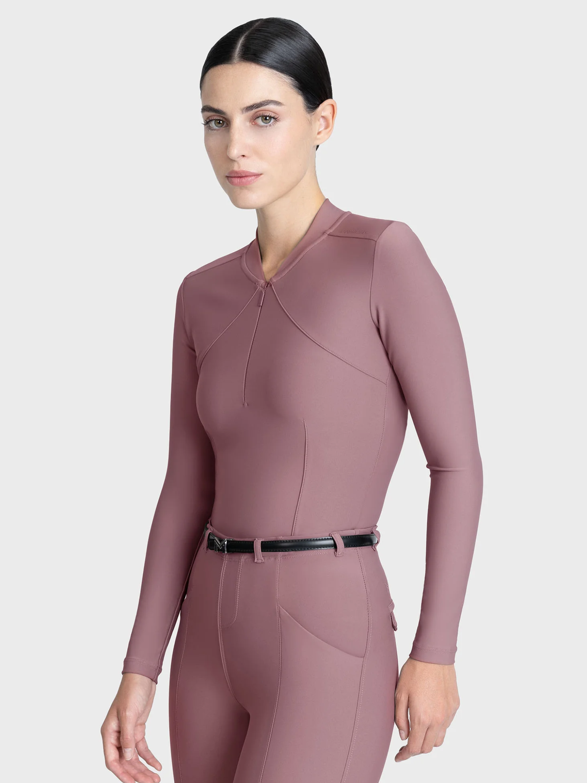 Maximilian Velya Long Sleeve Base Layer Heather