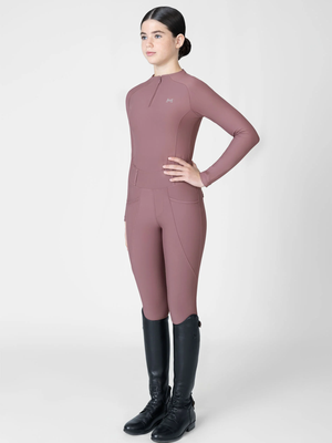 Maximilian Young Rider Nora Long Sleeve Base Layer Heather